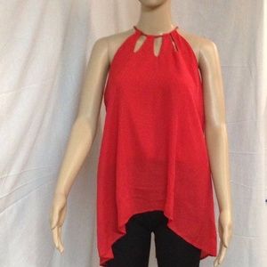 Velucci Sleeveless Red Tank Top Size XL